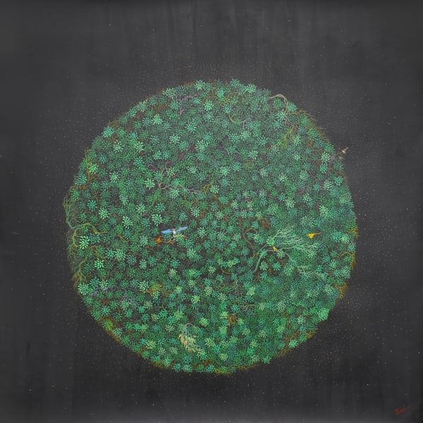 Laxmipriya Panigrahi Infinity Sphere, 2024 Watercolour on paper 36 x 36 in