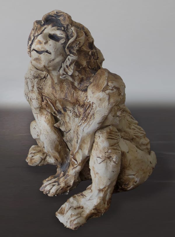 Madhur Sen Phoenix, Art, and Woman 10, 2023 Stoneware ceramic, oxide rubbed 22.9 x 15.2 cm 9 x 6 in