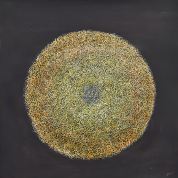 Laxmipriya Panigrahi Infinity Sphere - 2, 2024 Watercolour on paper 91.4 x 91.4 cm 36 x 36 in