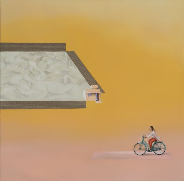 Malavika Rajnarayan Chronicles in augmented intervals - II , 2023 Acrylic on Canvas 61 x 61 cm 24 x 24 in