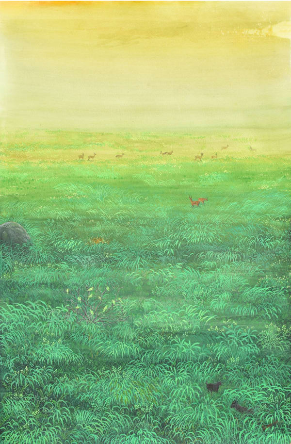 Laxmipriya Panigrahi Life in Full Bloom, 2024 Watercolour on paper 91.4 x 55.9 cm 36 x 22 in