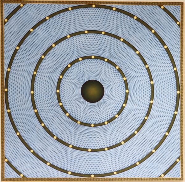 Alexander Gorlizki Untitled 1 (Pichwai), 2024 Pigment on cotton 42 x 42 in