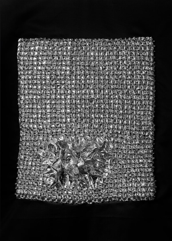 Bushra Waqas Khan Tessellated Bloom , 2025 Silk and Swarovski crystals 67.8 x 62 cm 26 3/4 x 24 3/8 in