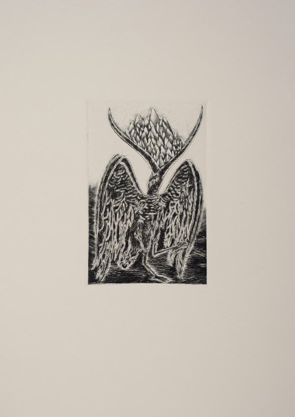 Madhu Das Exile in a Forest, 2021 Intaglio technique/Dry point on Fabriano Rosapina Paper 25 x 36 cm 9 7/8 x 14 1/8 in Edition of 10, 6/10 plus 2 AP