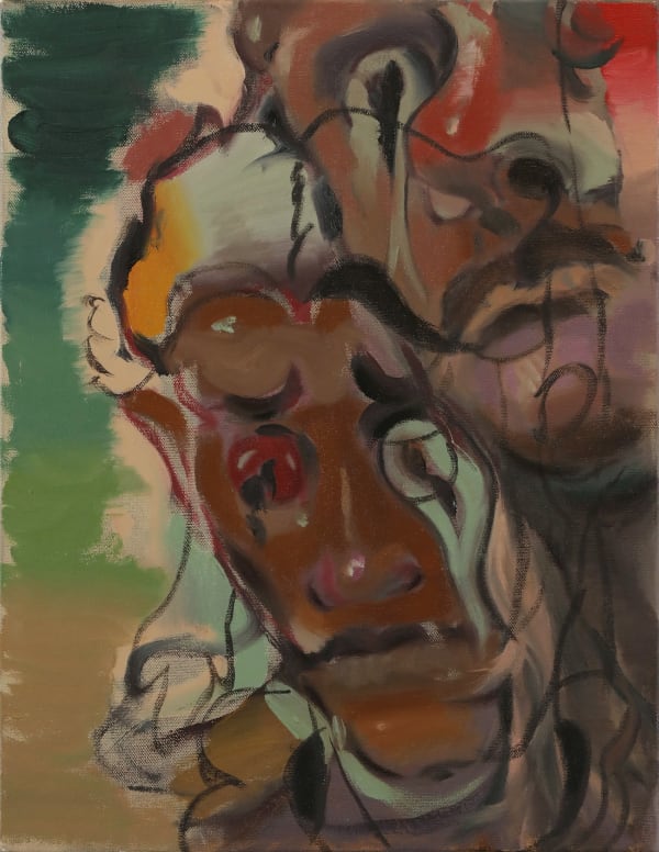 Harsh Nambiar Root Chime, 2023 Oil on canvas 18 x 14 in 45.7 x 35.6 cm