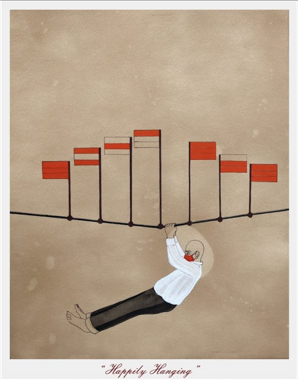 Abhishek Narayan Verma, Funambulist : Story of A Dynamic Equilibrium (Set of 17), 2020