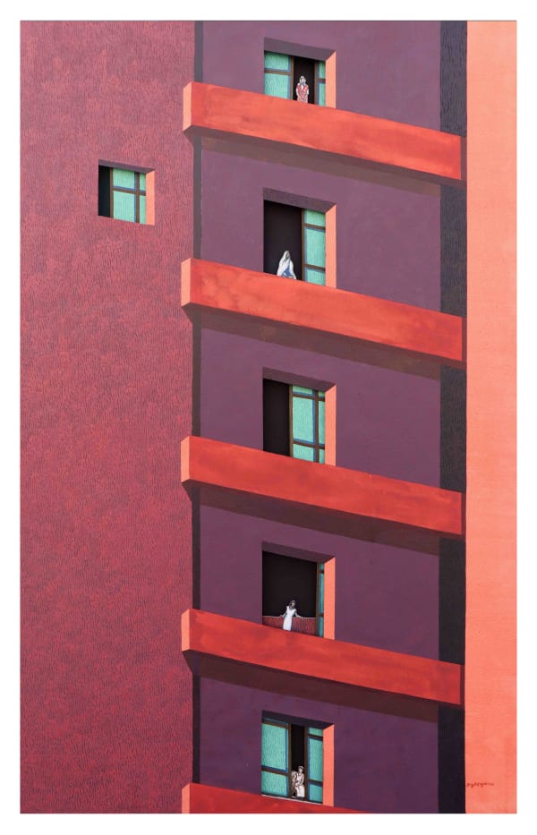 Digbijayee Khatua, Between the walls- XIII, 2022