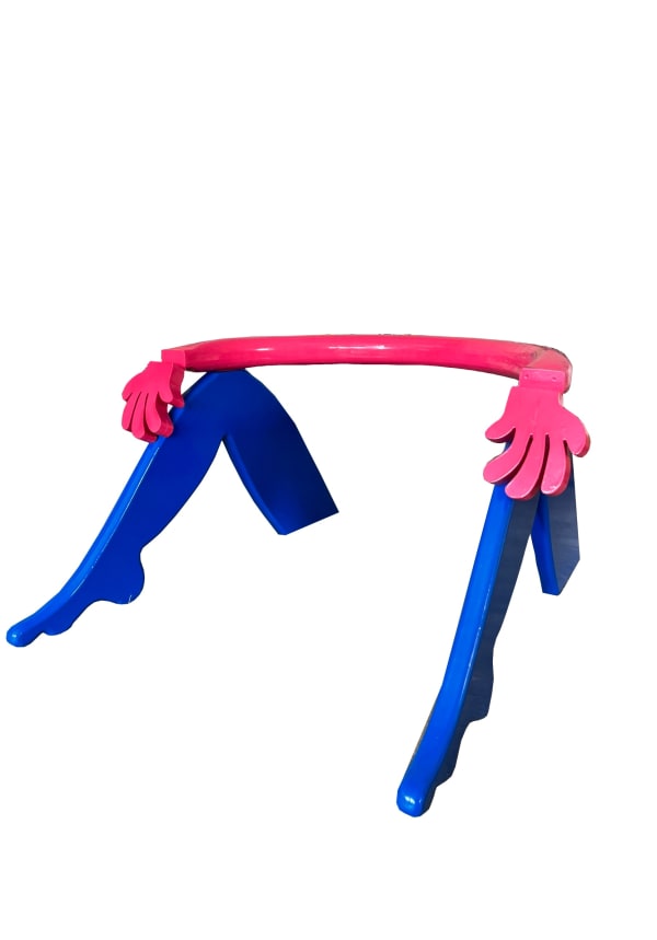 Anikesa Dhing Ducking - Objects of Anxiety, 2023 Polyurethane paint on wood 96.5 x 71.1 x 55.9 cm 38 x 28 x 22 in