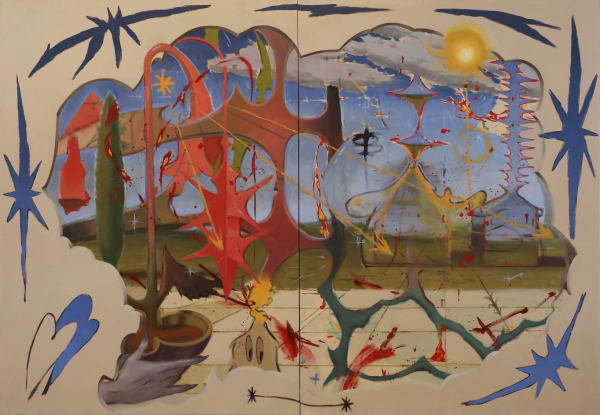 Harsh Nambiar Old Star, 2023 Oil on canvas 167.6 x 243.8 cm 66 x 96 in