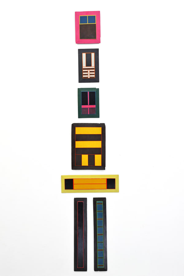 Alexander Gorlizki Panels, 2024 Wood 214 x 55 x 3 cm