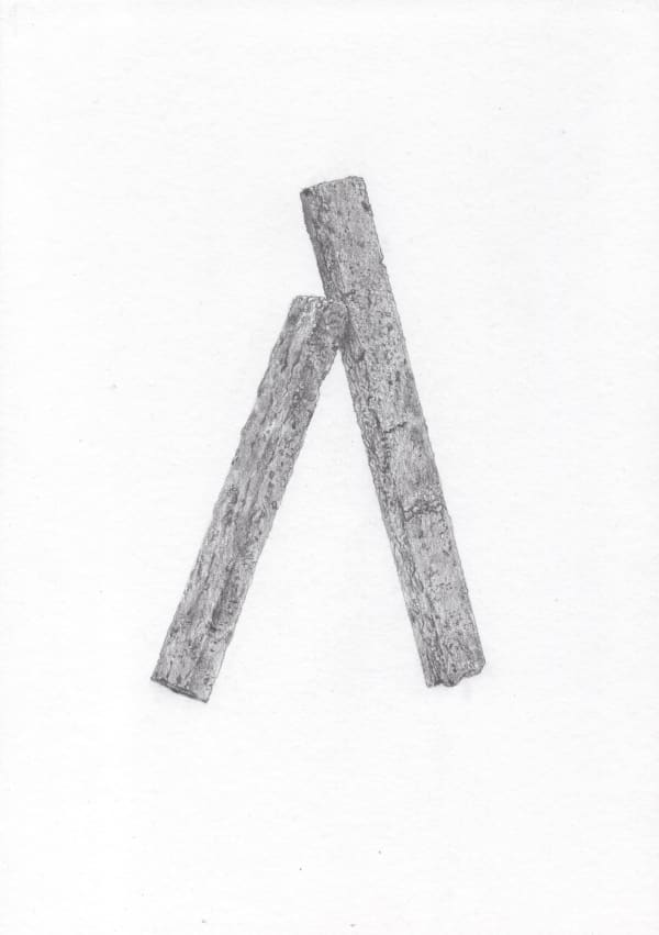 Meet Varvada Object Study 7 (Metamorphosis within the construction sites at Studio II), 2022 Drawing on paper 21.1 x 14.7 cm 8 1/4 x 5 3/4 in