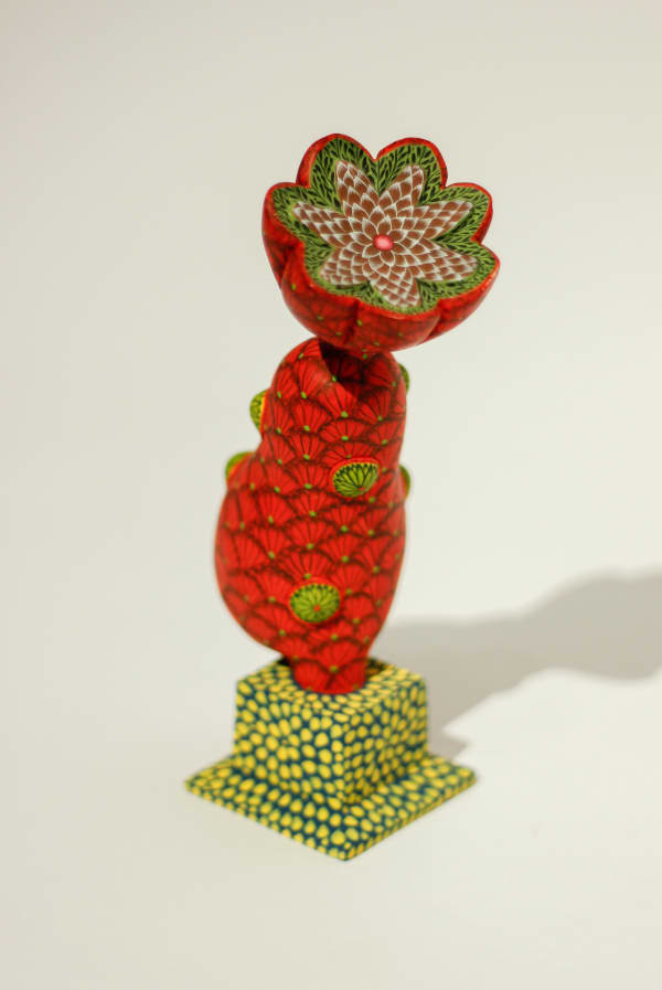 Alexander Gorlizki Maquette for a Floral Monument, 2024 Pigment on wood 20 x 10 x 6 cm