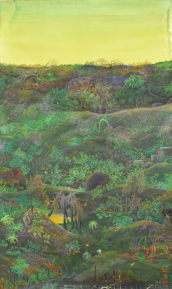Laxmipriya Panigrahi, Golden Rays, Green Hues, 2024