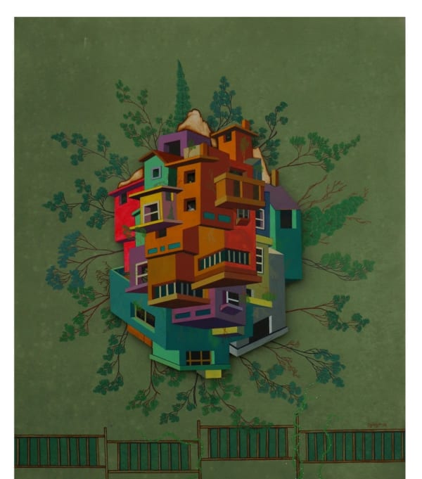 Digbijayee Khatua, Superstructure on Land - IV, 2023