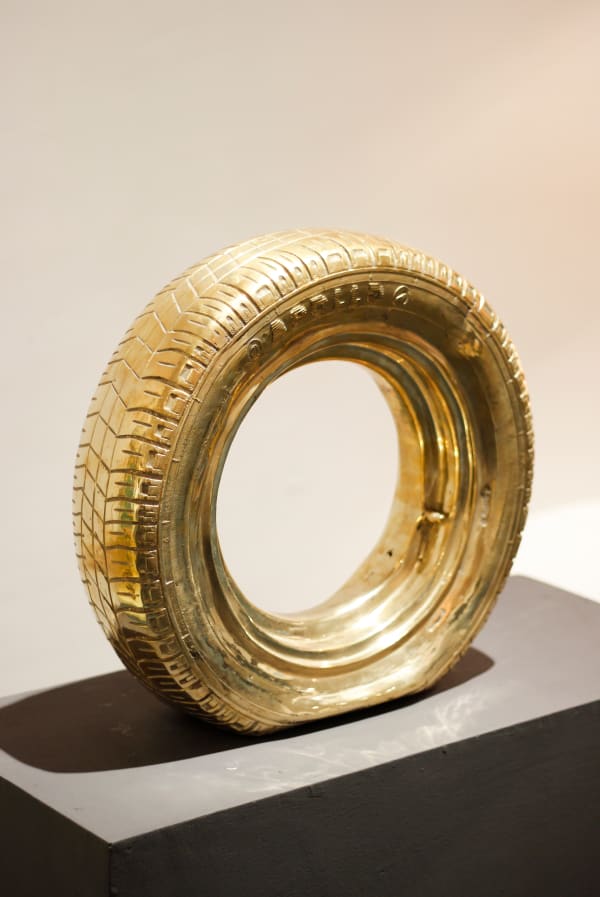 Alexander Gorlizki Apollo Flat, 2024 Brass 49 x 45 x 13 cm