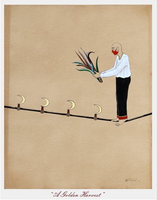 Abhishek Narayan Verma, Funambulist : Story of A Dynamic Equilibrium (Set of 17), 2020