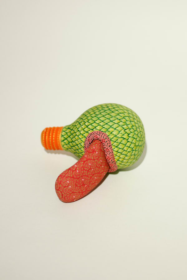 Alexander Gorlizki Bulb Tongue #2, 2024 Pigment on wood Variable size