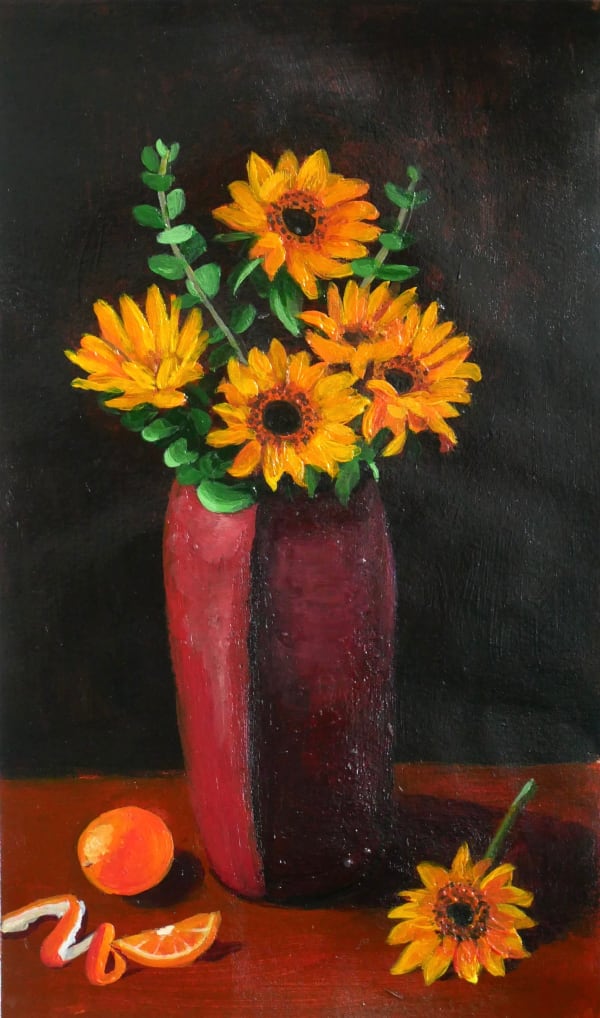 Emily Anastasi, Sunflower Still Life Print, 2024