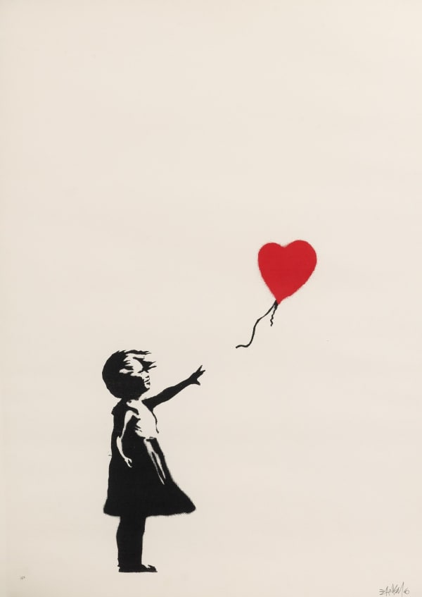 Banksy Girl with Balloon Red Balloon Girl - signed print