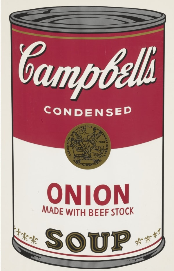 Signed Warhol soup can Onion for sale
