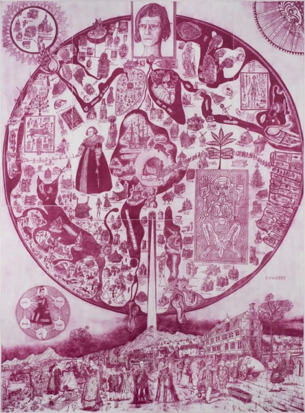 Grayson Perry, Map of Nowhere (red), 2008