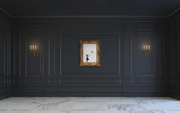 Banksy, Girl with Balloon Colour AP (Gold), 2004