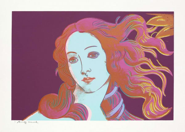 Andy Warhol, Details of Renaissance paintings (Sandro Botticelli, Birth of Venus, 1482) (F & S II.317), 1984