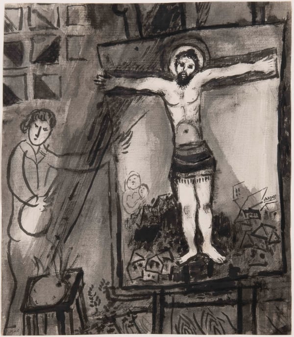 Marc Chagall, Le Peintre et son tableau, c.1947
