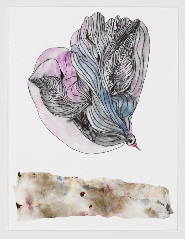 En fågel nära ytan