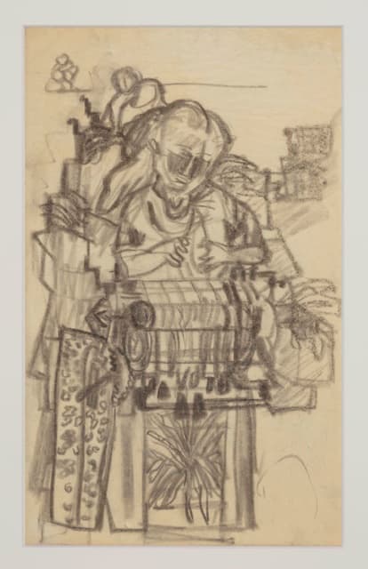 Knypplerska (Skiss till Kvinnopelaren)