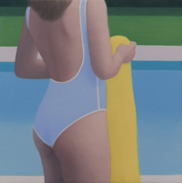 Swimsuit and Towel #2 (backyard pool)