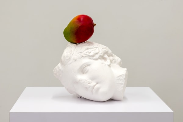 Tony Matelli, Head (Mango), 2022