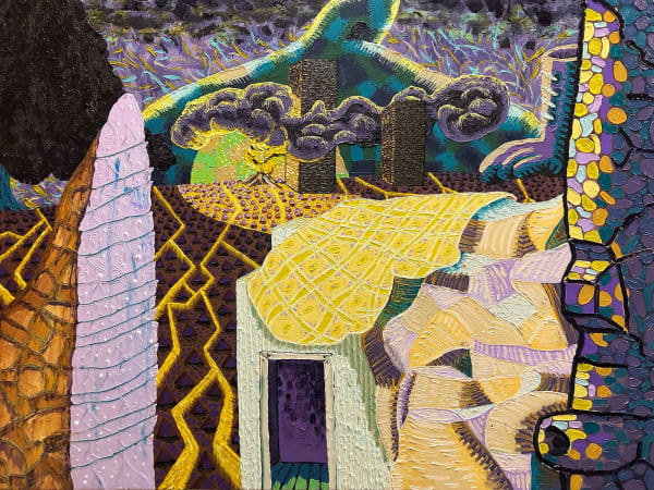 Blanket Landscape Painting
