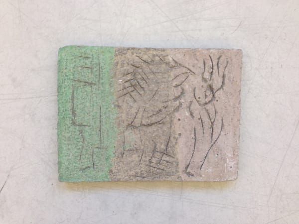 Siri Derkert, Landskap med figur II, 50ies/60ies