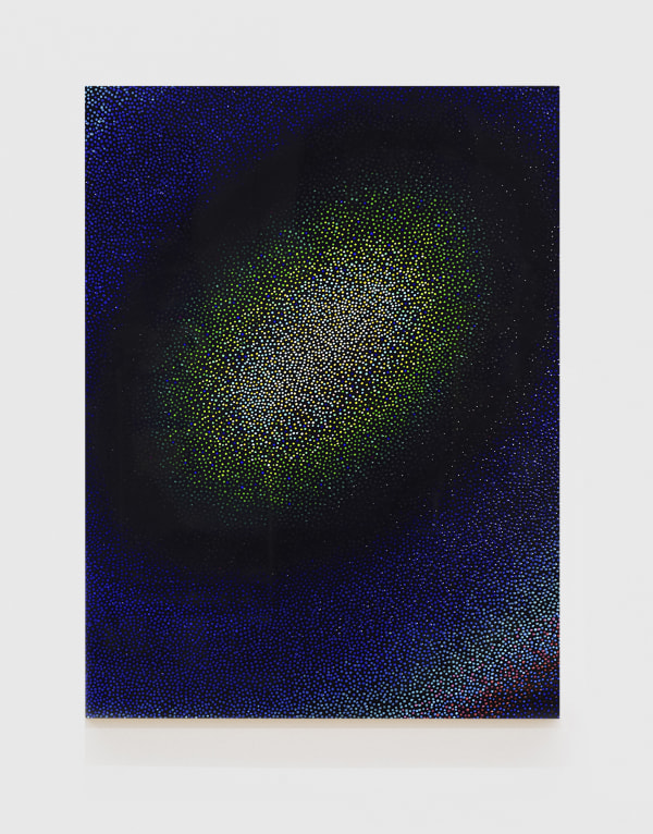 Robert Melee Untitled #04, 2018 Enamel on aluminum 32 x 24 in (81.3 x 61 cm)