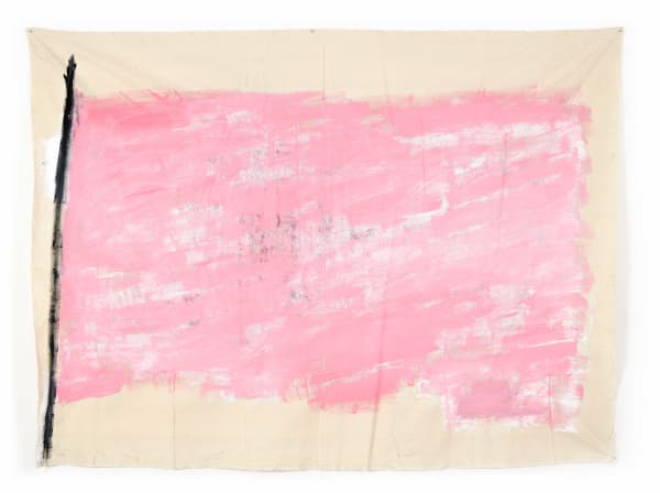 Хаим Сокол The pink flag | Розовый флаг, 2020 Acrylic, acrylic primer on canvas | Холст, акрил, акриловый грунт 150 x 200 cm 59 1/8 x 78 3/4 in