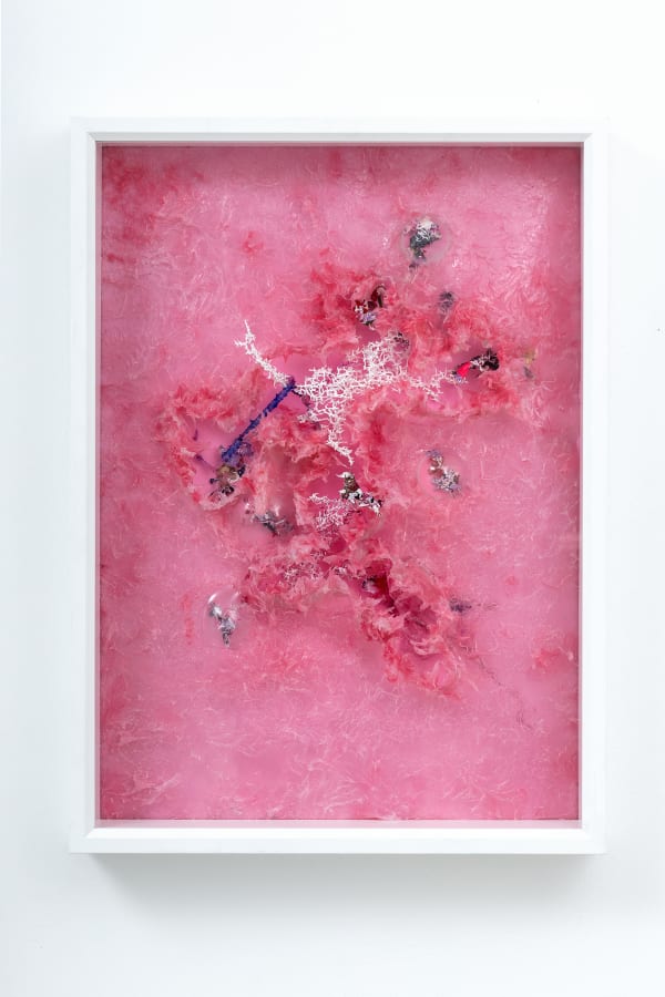 Aljoscha Painting #07 frompurple series, 2018 Oil, silicone, acrylic on cardboard | Масло, силикон, акрил на картоне 74 x 53 x 9 cm 29 1/8 x 20 7/8 x 3 1/2 in