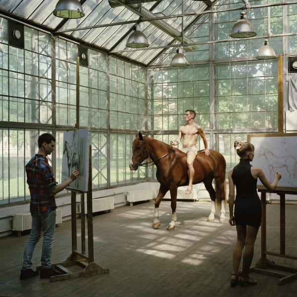 Painting session with a horse | Постановка с лошадью.