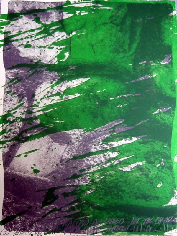 Vito ACCONCI, stones for a wall (10) Approved. Let the grass go over, let the sky come through, 1977 **