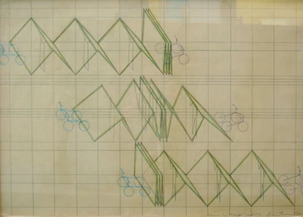 Vito ACCONCI, Drawing for Trailer Camp (1980), 1980 **