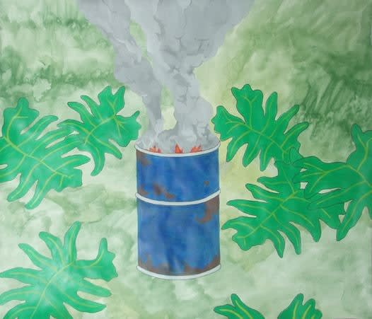 Eduardo SARABIA, They'll Be Better Days (oil barrel), 2009