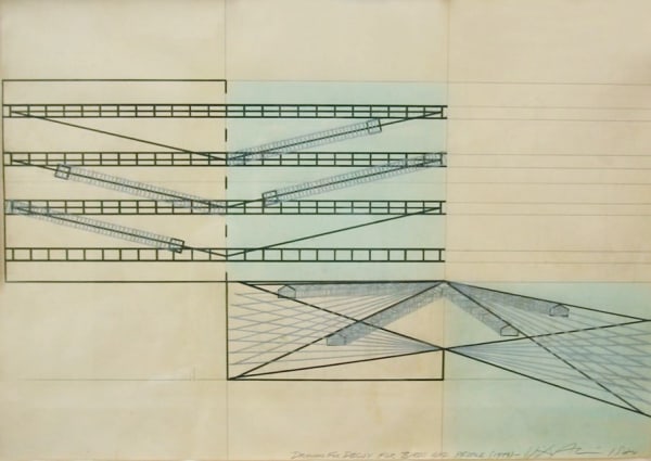 Vito ACCONCI, Drawing for the People Machine (1979), 1980 **