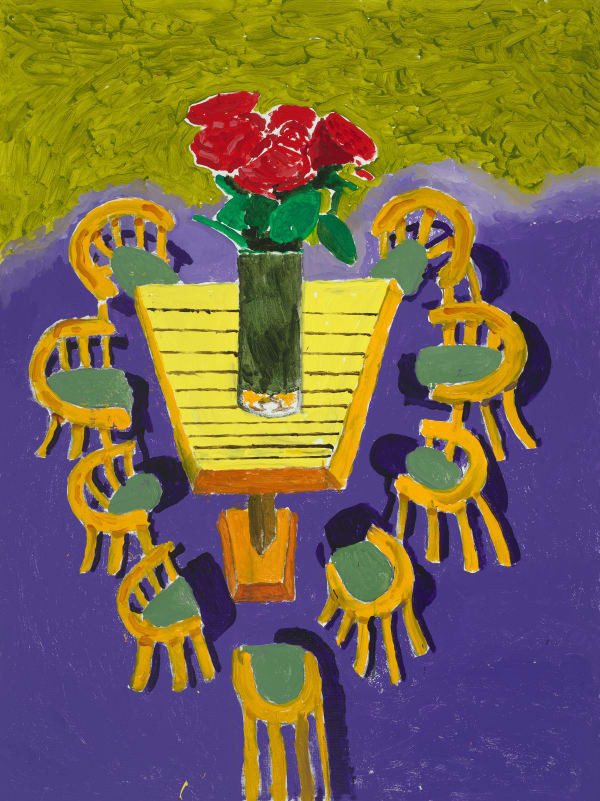 David Hockney, Red Roses on Show, August 2025, 2025