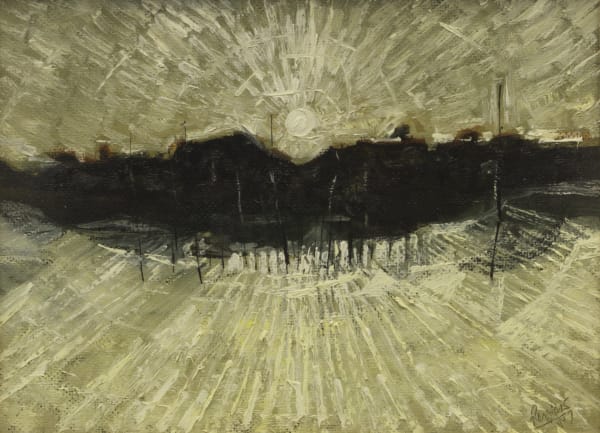 Alan Reynolds Nocturne, 1957 oil on board 22.5 x 31 cm