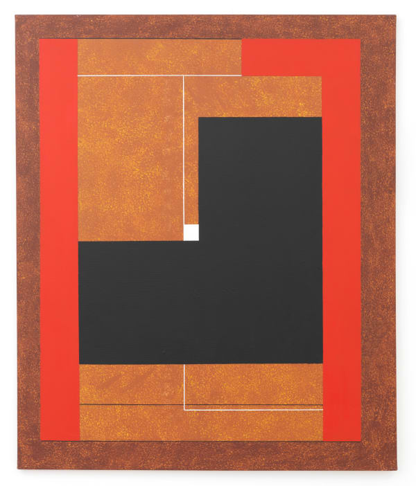 Tamás Konok Rosso et Nero, 2020 acrylic on canvas 120 x 100 cm