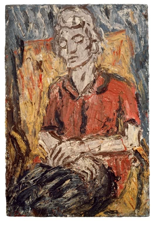 Leon Kossoff Portrait of Anne No.2, 1990 oil on board 139.5 x 94.5 cm54.9 x 37.2 in