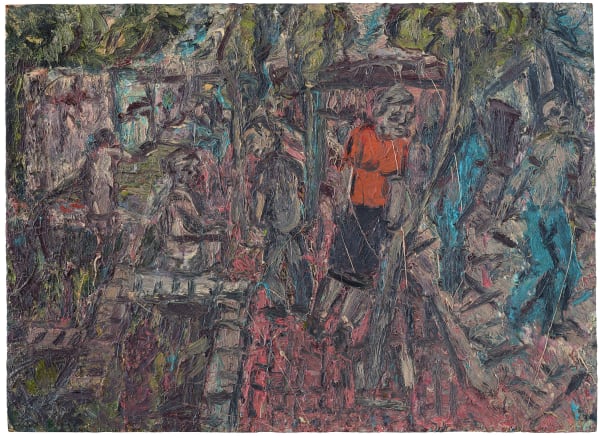Leon Kossoff A Street in Willesden No.2, 1983 oil on board 122 x 167.5 cm