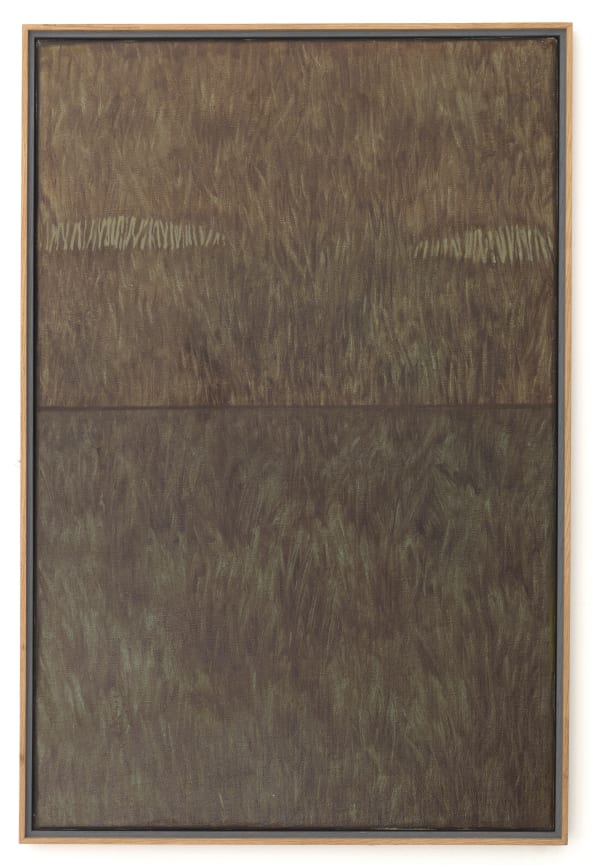 Prunella Clough Grass Plot, 1988 oil on canvas 82 x 54 cm
