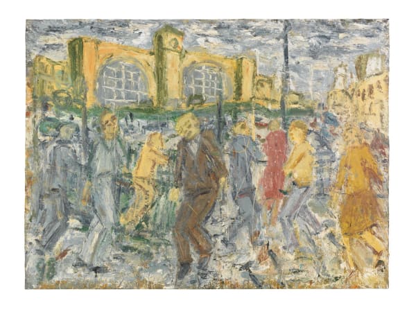 Leon Kossoff King's Cross, March Afternoon, 1998 oil on board 147.5 x 198 cm