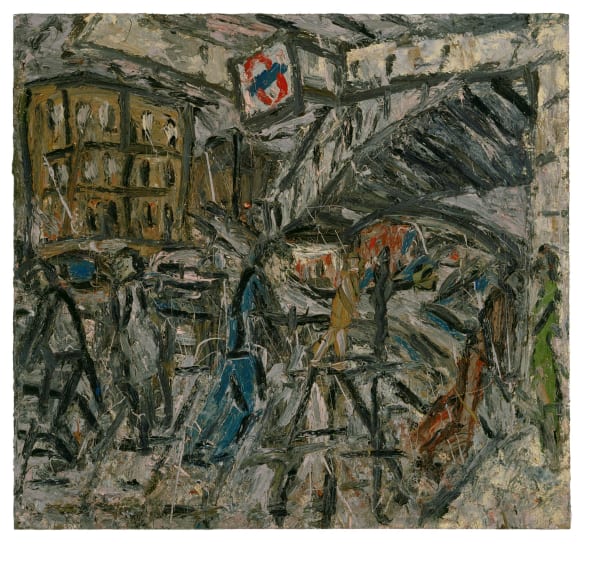 Leon Kossoff, Outside Kilburn Underground Station, November, 1984
